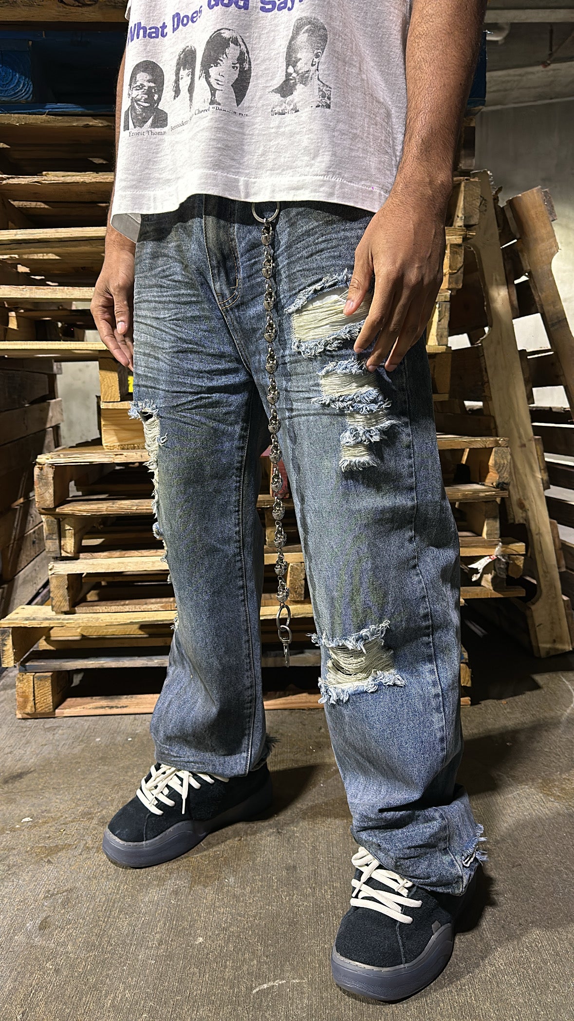 PIECES “DIRTY” DENIM