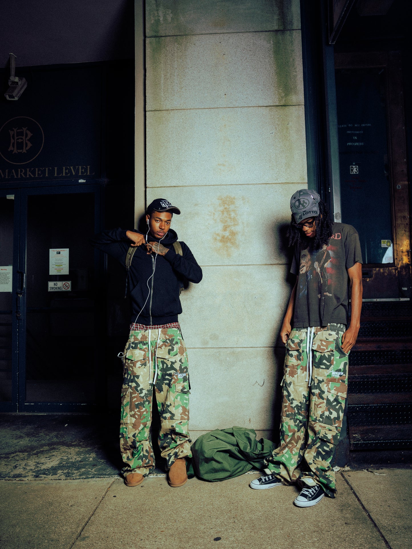 CAMO PANTS INTO SHORTS