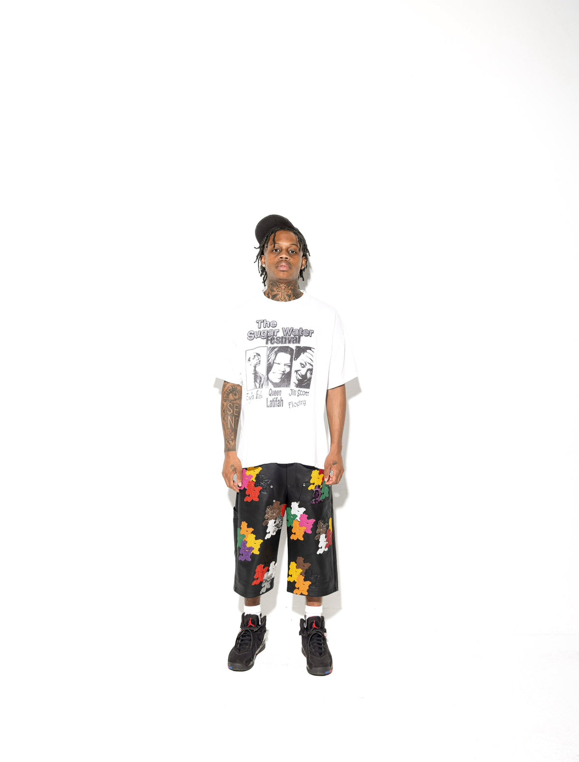 Black Splatter Shorts