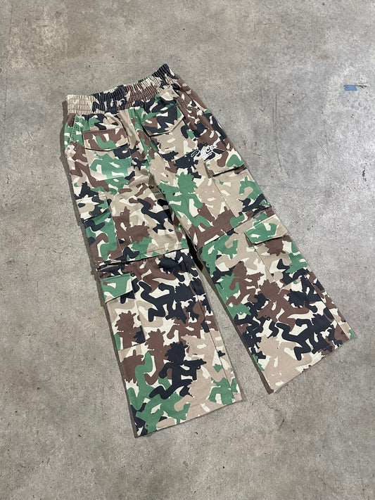 Camo Pants Into Shorts