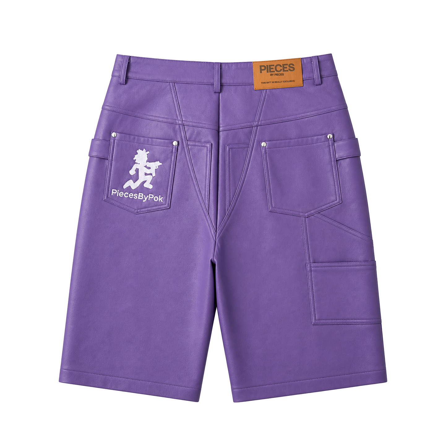 PURPLE SPLATTER SHORTS